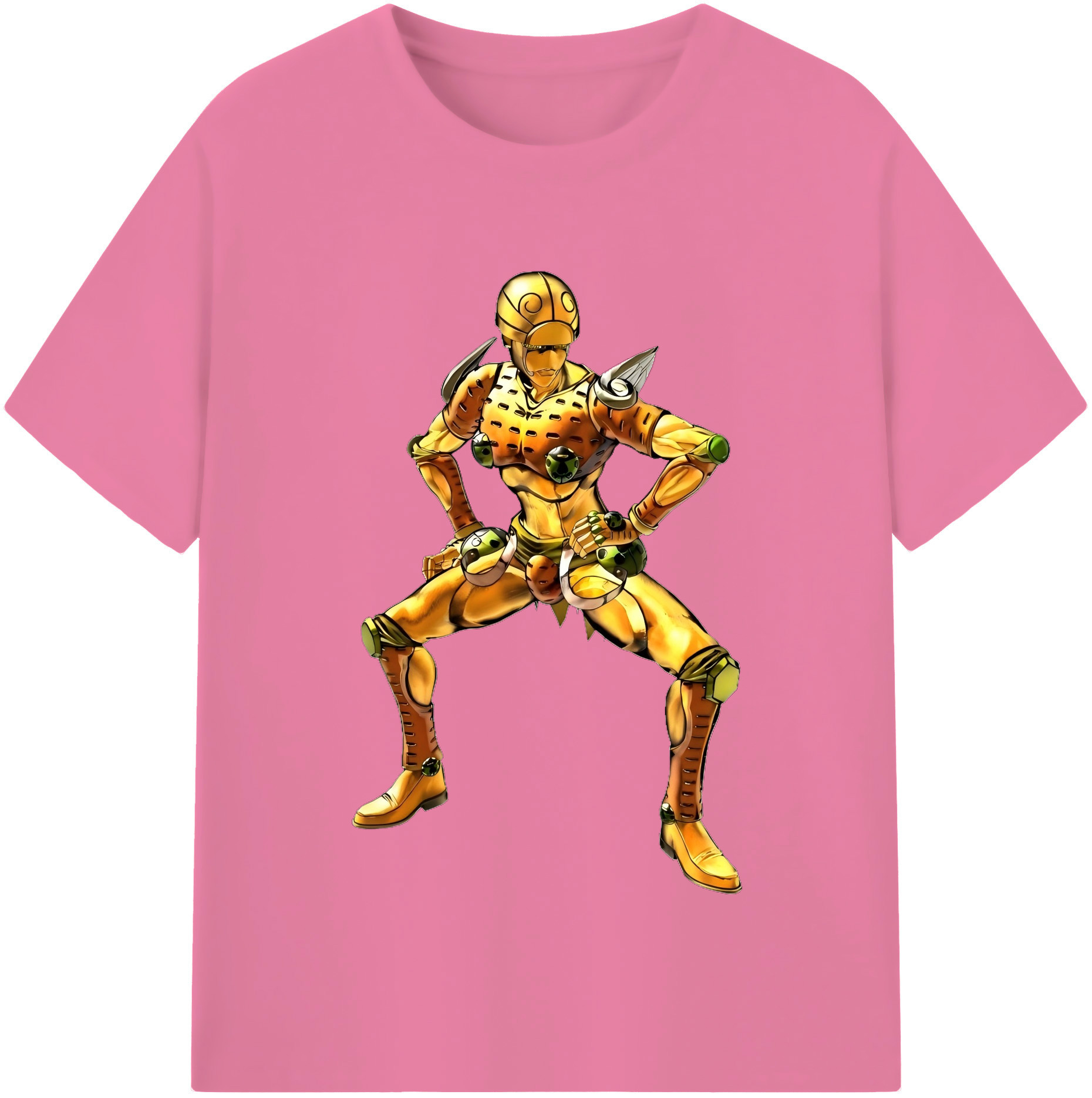 （画像用） ジョジョの奇妙な冒険 ジョルノ?ジョバァーナ JoJo's Bizarre Adventure Giorno Giovanna 綿100％半袖Tシャツ（フロントプリント）